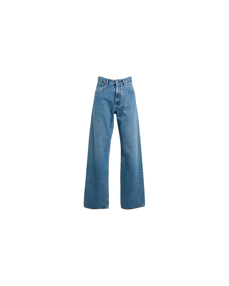 Maison Margiela HOSEN & RÖCKE - Jeanshosenauf YOOX.COM Blau