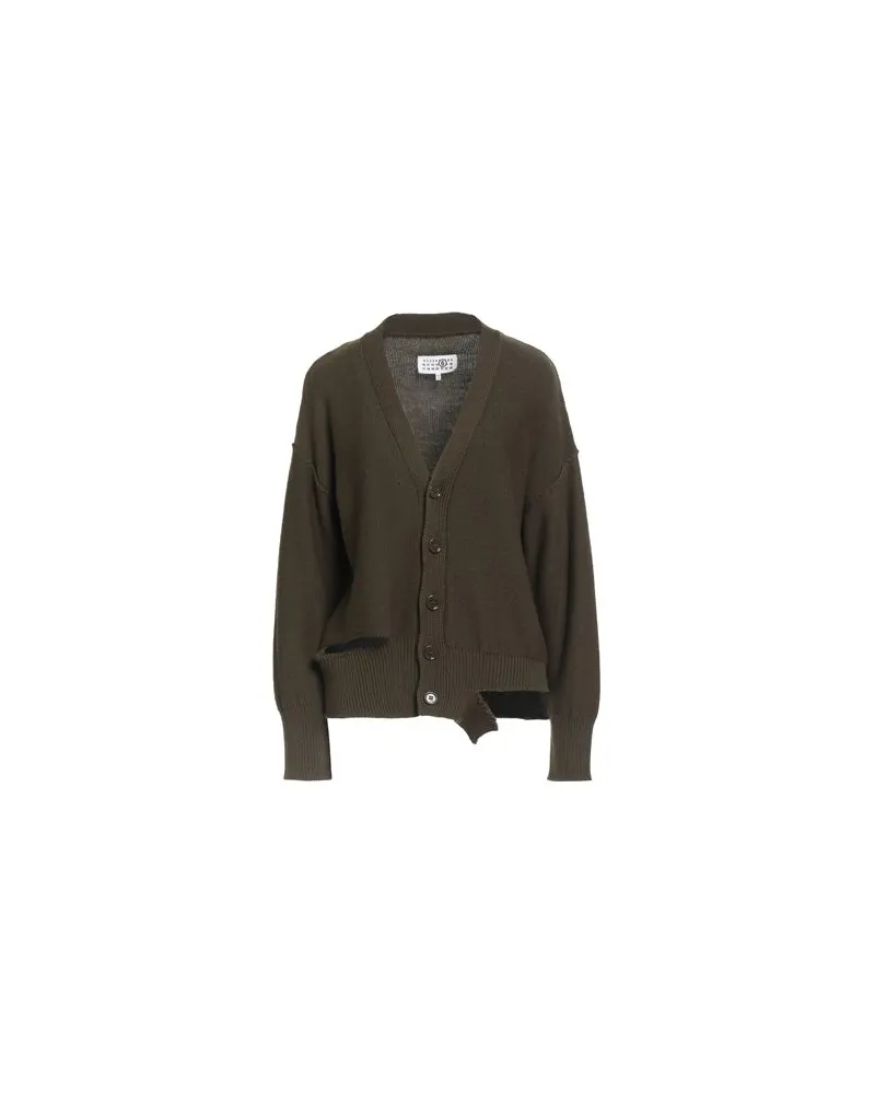 Maison Margiela STRICKWAREN - Strickjackenauf YOOX.COM Militärgrün