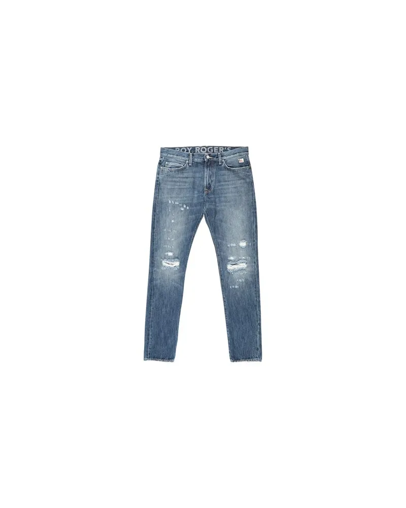 Roy Roger's HOSEN & RÖCKE - Jeanshosenauf YOOX.COM Blau