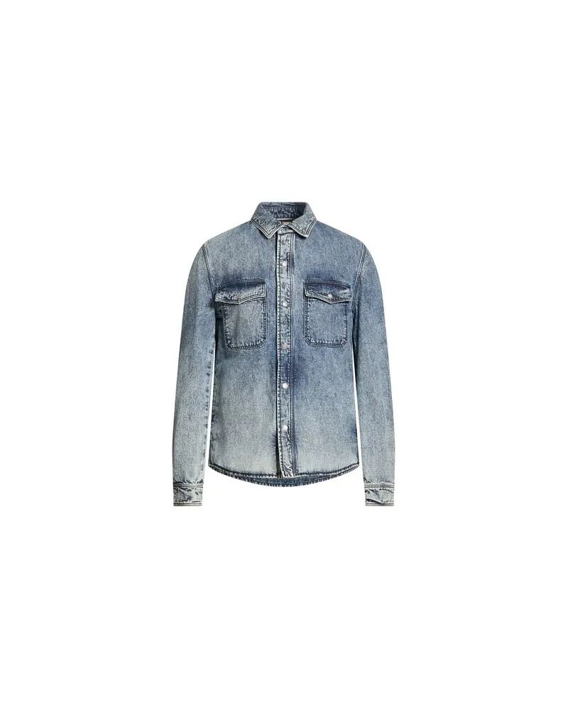 MOORER TOPS - Jeanshemdenauf YOOX.COM Blau