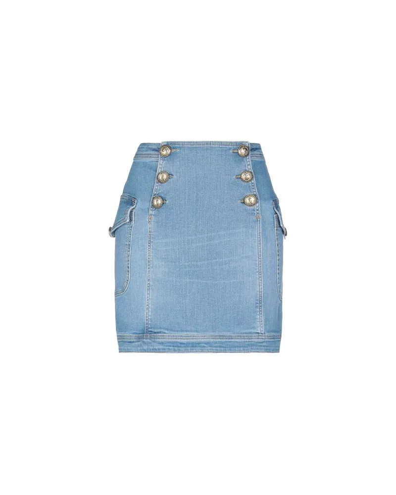 Elisabetta Franchi HOSEN & RÖCKE - Jeansröckeauf YOOX.COM Blau