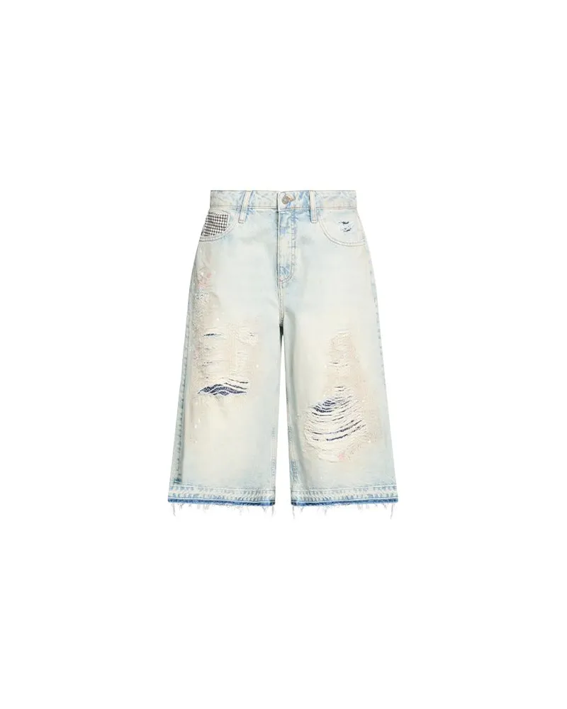 Guess HOSEN & RÖCKE - Jeansshortsauf YOOX.COM Blau