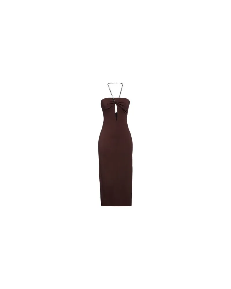 ATTICO KLEIDER - Midi-Kleiderauf YOOX.COM Braun