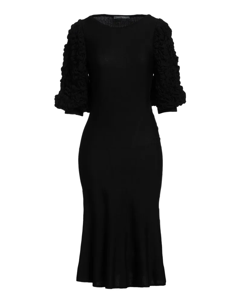 Alberta Ferretti Midi-Kleid Schwarz