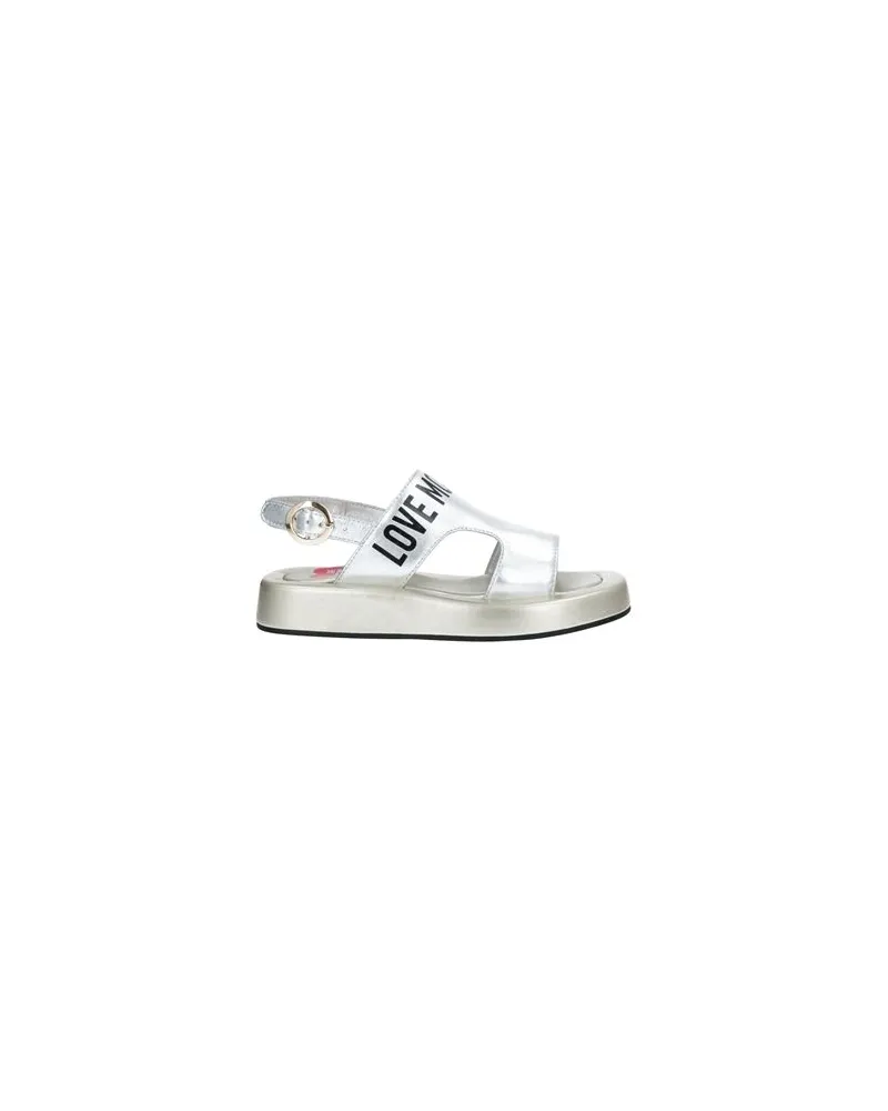 Moschino SCHUHE - Sandalenauf YOOX.COM Silber