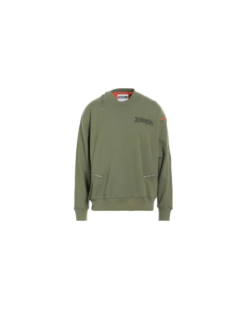 Moschino TOPS - Sweatshirtsauf YOOX.COM Militärgrün