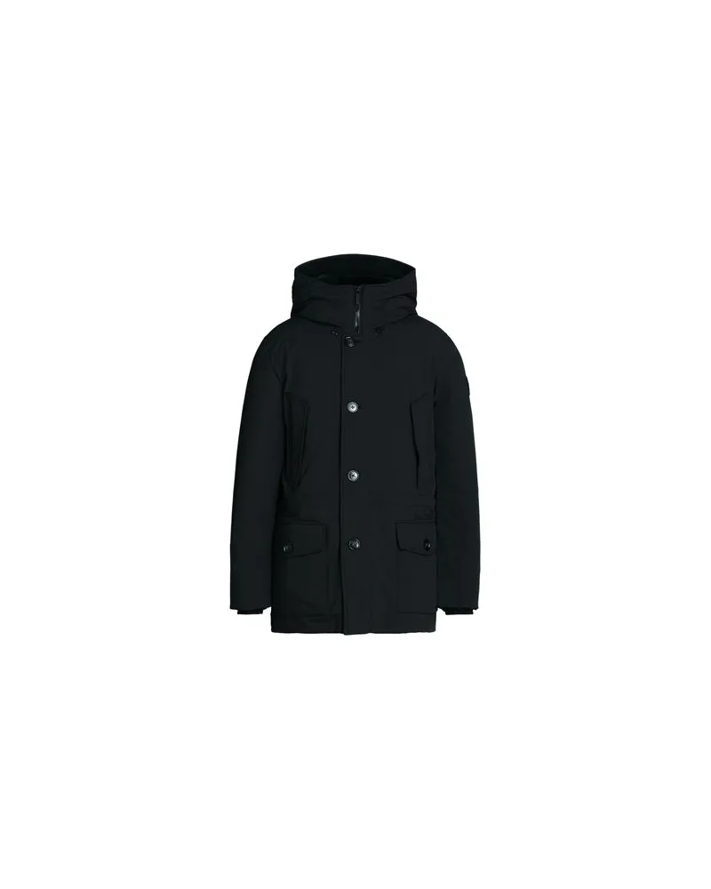 Woolrich ARCTIC STRETCH DOWN PARKA  - JACKEN & MÄNTEL - Pufferjacken & Daunenjackenauf YOOX.COM Schwarz