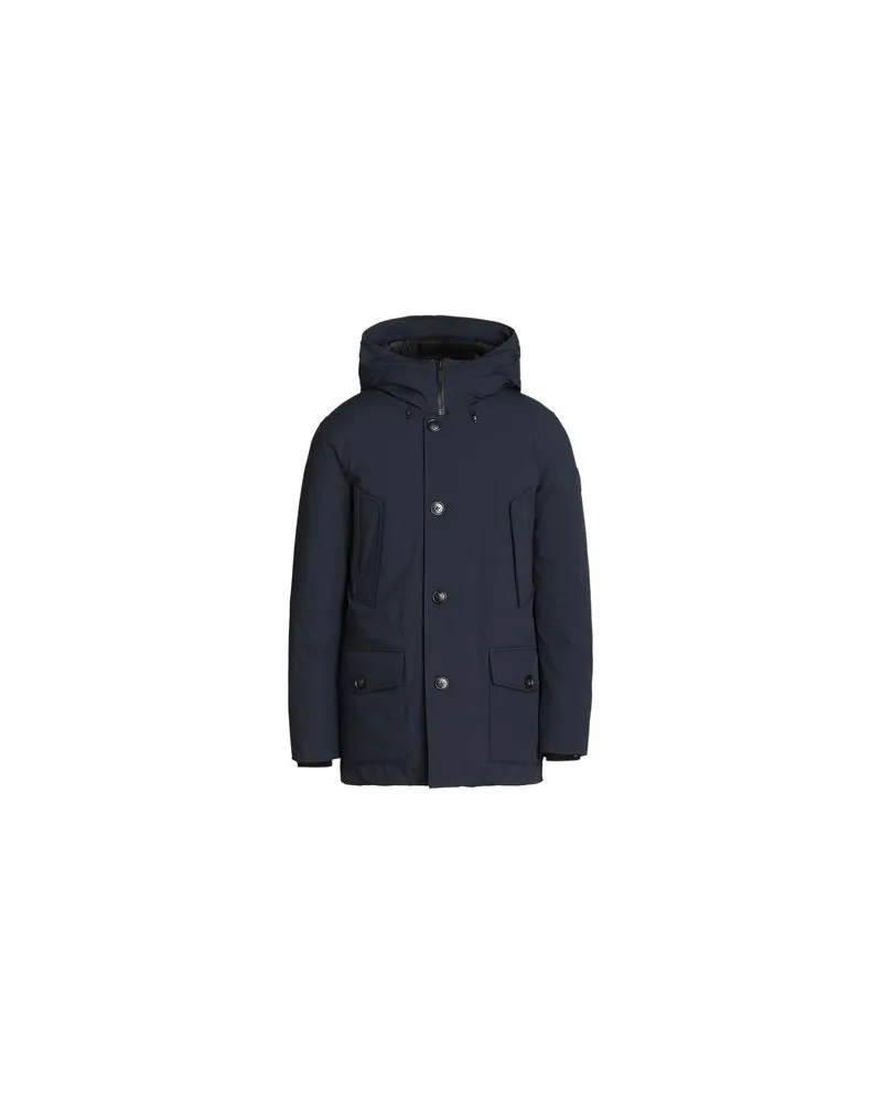 Woolrich ARCTIC STRETCH DOWN PARKA  - JACKEN & MÄNTEL - Pufferjacken & Daunenjackenauf YOOX.COM Marineblau