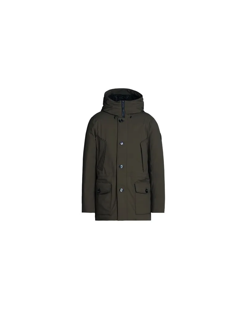 Woolrich ARCTIC STRETCH DOWN PARKA  - JACKEN & MÄNTEL - Pufferjacken & Daunenjackenauf YOOX.COM Militärgrün