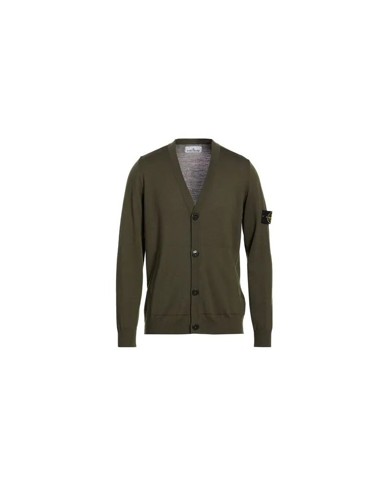 Stone Island STRICKWAREN - Strickjackenauf YOOX.COM Militärgrün