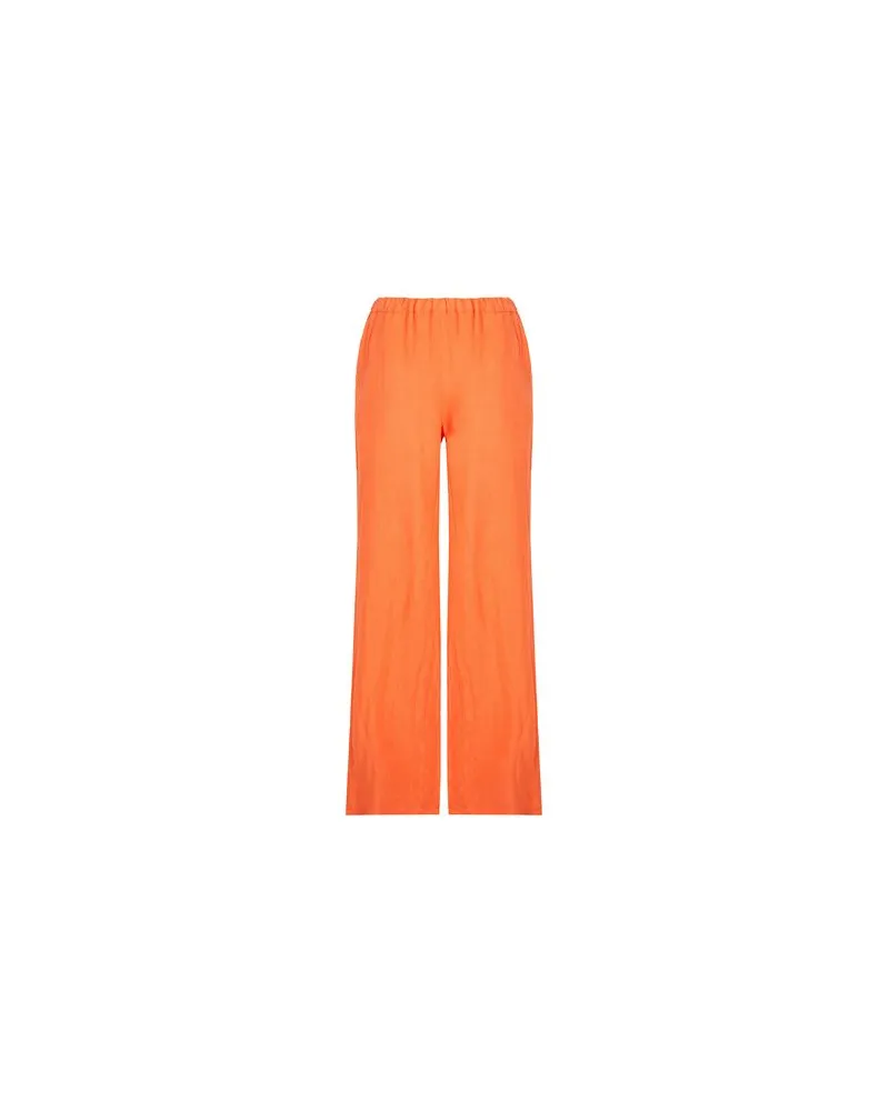 8 by Yoox LINEN PULL-ON PANTS  - HOSEN & RÖCKE - Hosenauf YOOX.COM Orange