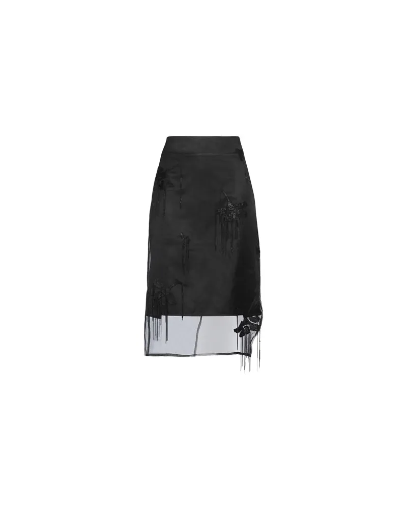 Róhe HOSEN & RÖCKE - Midi-Röckeauf YOOX.COM Schwarz