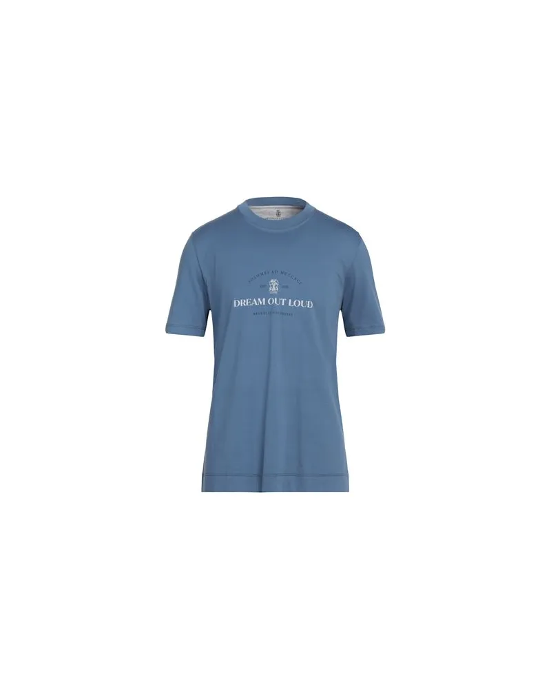 Brunello Cucinelli TOPS - T-shirtsauf YOOX.COM Taubenblau
