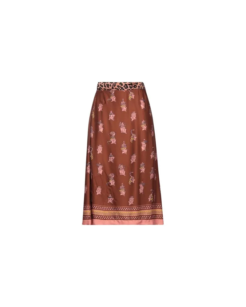 ottod’Ame HOSEN & RÖCKE - Midi-Röckeauf YOOX.COM Braun