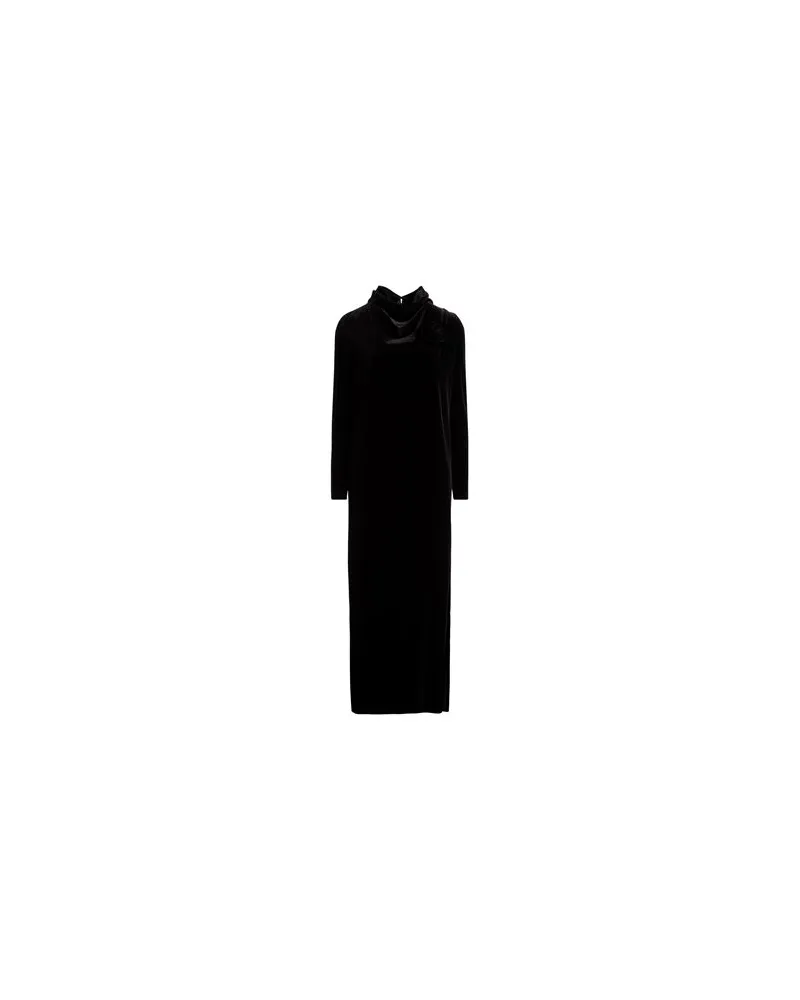MARELLA KLEIDER - Maxi-Kleiderauf YOOX.COM Schwarz