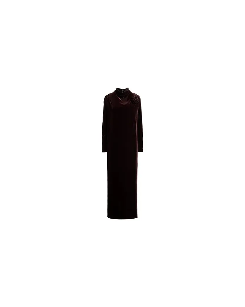 MARELLA KLEIDER - Maxi-Kleiderauf YOOX.COM Dunkelbraun