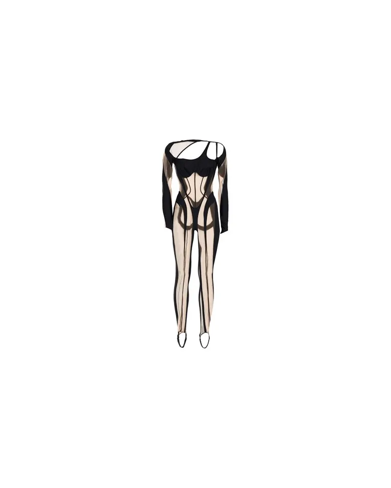 Thierry Mugler OVERALLS - Jumpsuitsauf YOOX.COM Schwarz
