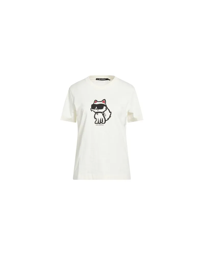 Karl Lagerfeld TOPS - T-shirtsauf YOOX.COM Cremeweiß