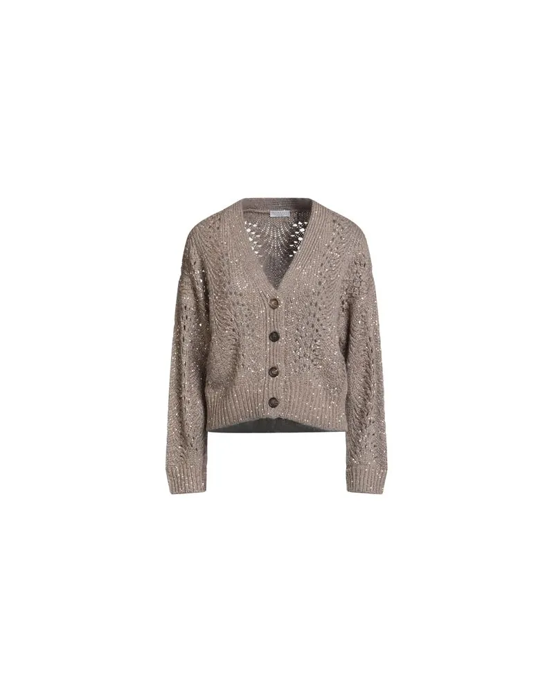 Brunello Cucinelli STRICKWAREN - Strickjackenauf YOOX.COM Khaki