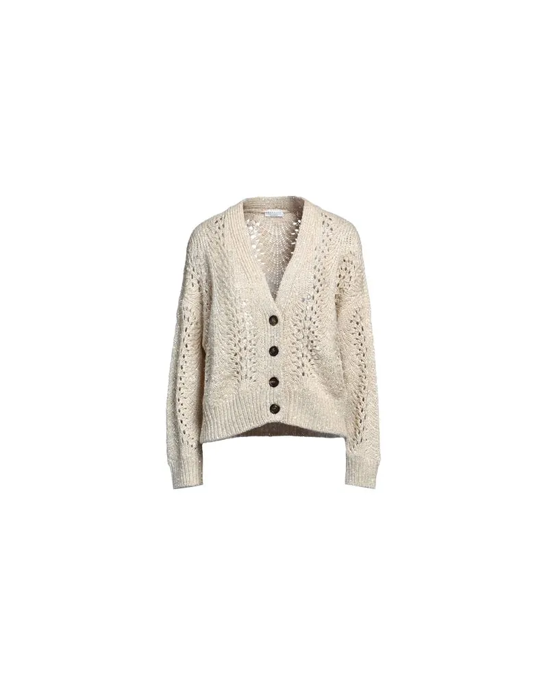 Brunello Cucinelli STRICKWAREN - Strickjackenauf YOOX.COM Beige