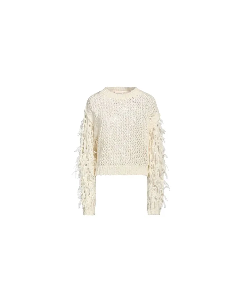 Semicouture STRICKWAREN - Pulloverauf YOOX.COM Cremeweiß