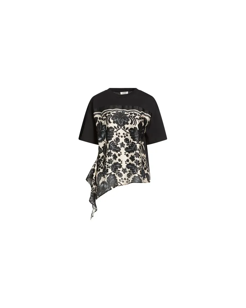 Sandro TOPS - T-shirtsauf YOOX.COM Schwarz