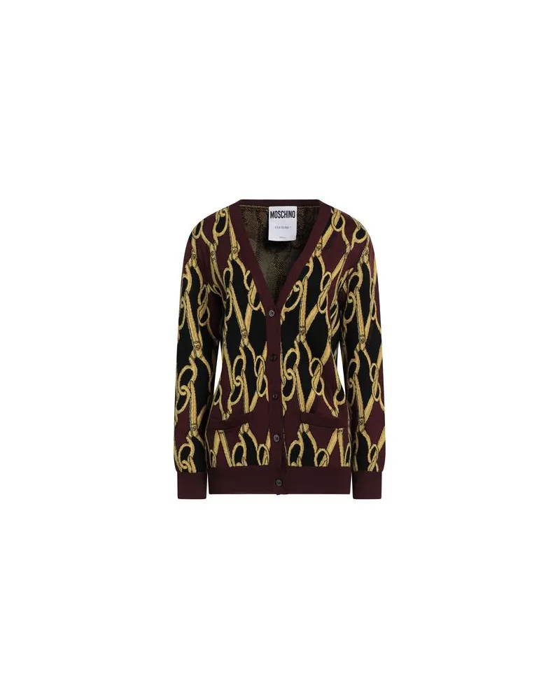 Moschino COUTURE - STRICKWAREN - Strickjackenauf YOOX.COM Schokobraun
