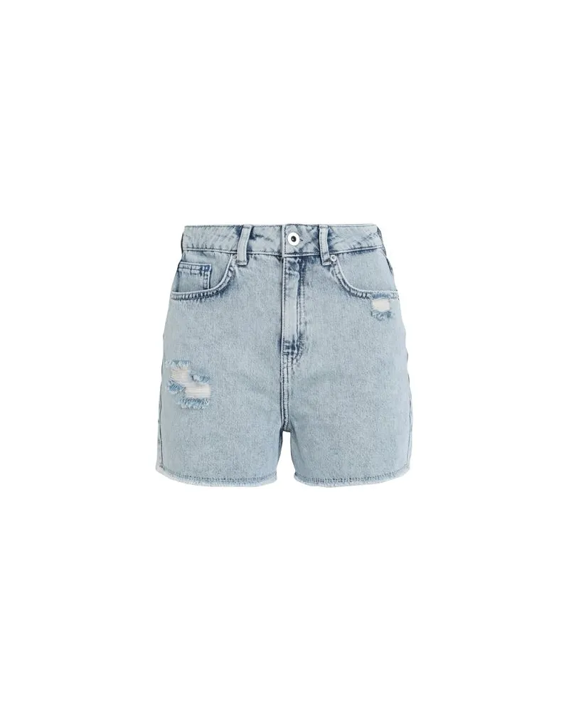 Karl Lagerfeld HR STRAIGHT DENIM SHORT  - HOSEN & RÖCKE - Jeansshortsauf YOOX.COM Blau