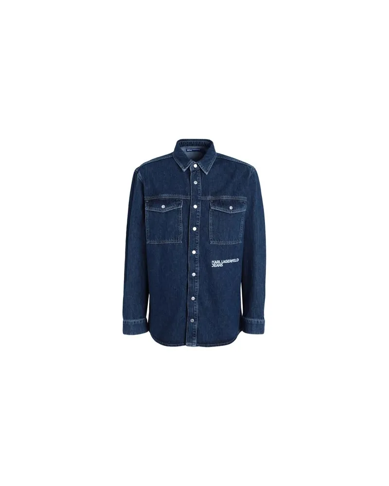 Karl Lagerfeld TOPS - Jeanshemdenauf YOOX.COM Blau