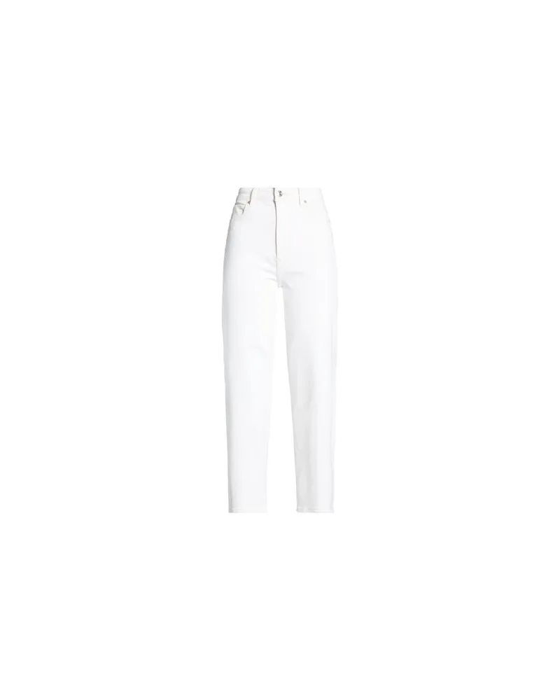 Frame Denim THE WIDE  - HOSEN & RÖCKE - Jeanshosenauf YOOX.COM Elfenbein