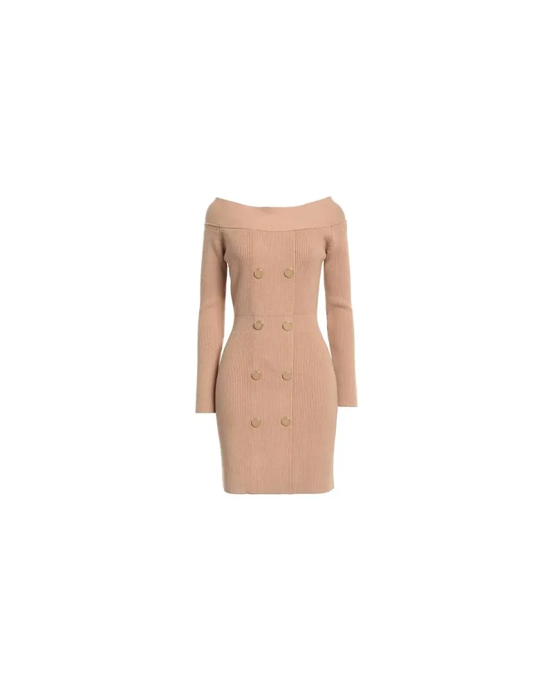 Elisabetta Franchi KLEIDER - Mini-Kleiderauf YOOX.COM Kamel