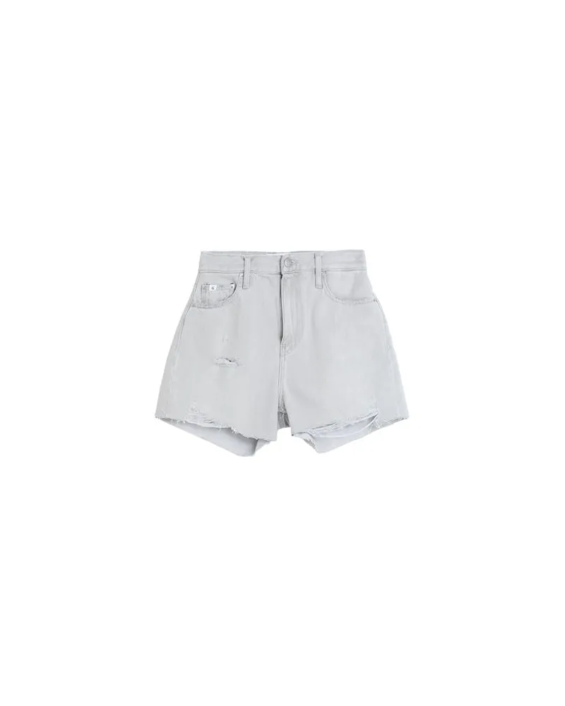 Calvin Klein HOSEN & RÖCKE - Jeansshortsauf YOOX.COM Grau