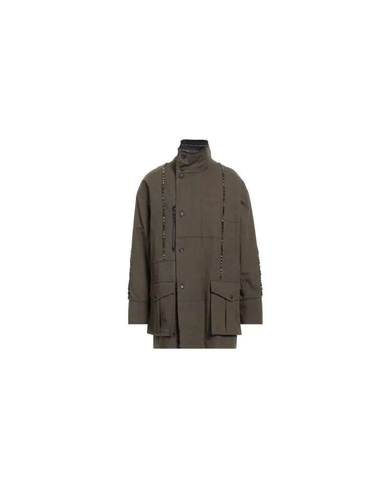 Isabel Benenato JACKEN & MÄNTEL - Mäntelauf YOOX.COM Militärgrün