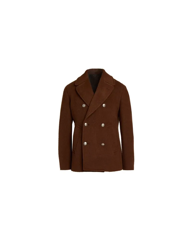 Luigi Bianchi Mantova JACKEN & MÄNTEL - Mäntelauf YOOX.COM Braun