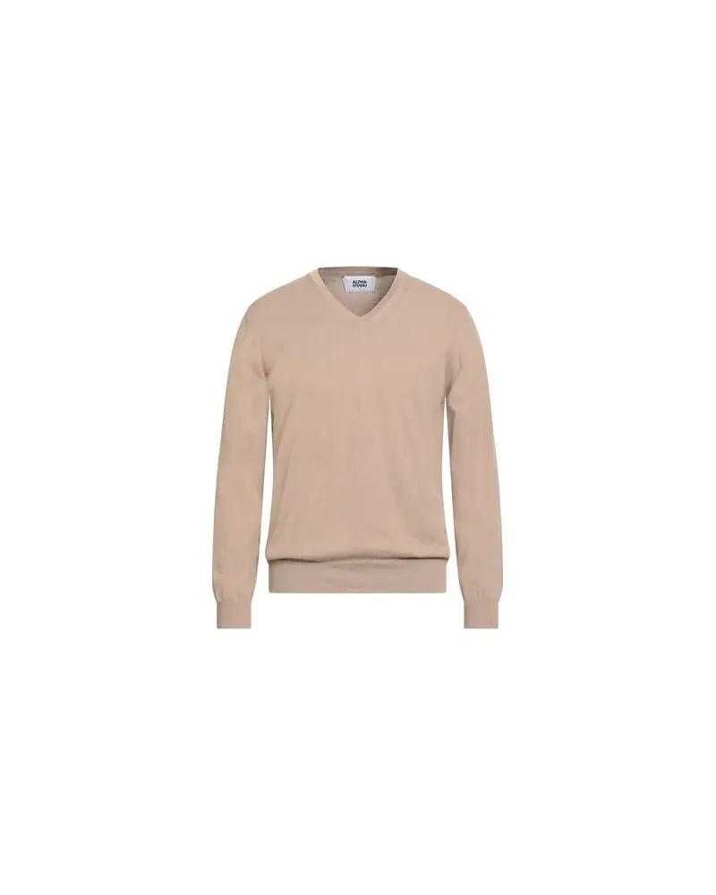 Alpha Studio STRICKWAREN - Pulloverauf YOOX.COM Sand
