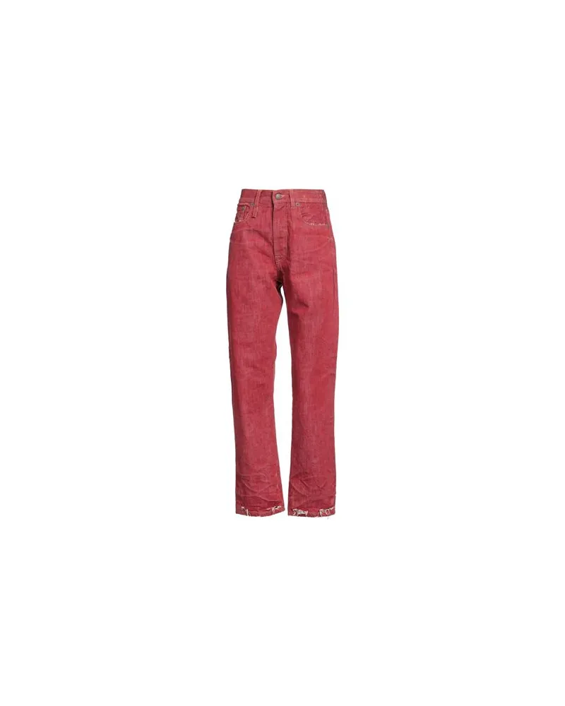 R13 HOSEN & RÖCKE - Jeanshosenauf YOOX.COM Ziegelrot