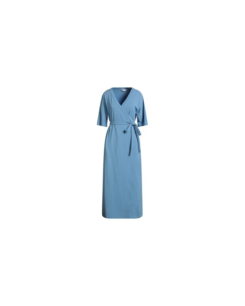 Max Mara LESURE - KLEIDER - Midi-Kleiderauf YOOX.COM Taubenblau