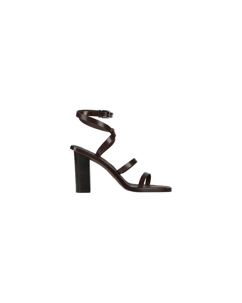 Max Mara SCHUHE - Sandalenauf YOOX.COM Dunkelbraun