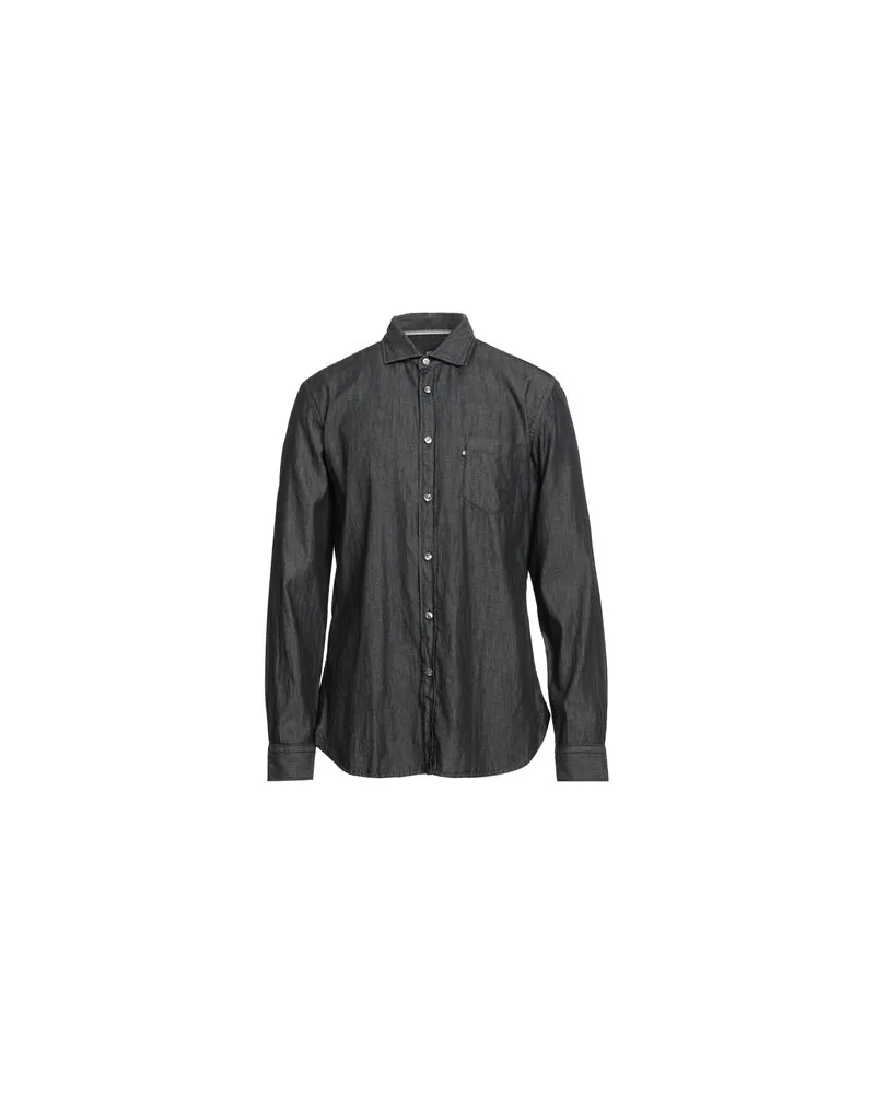 HUGO BOSS TOPS - Jeanshemdenauf YOOX.COM Schwarz