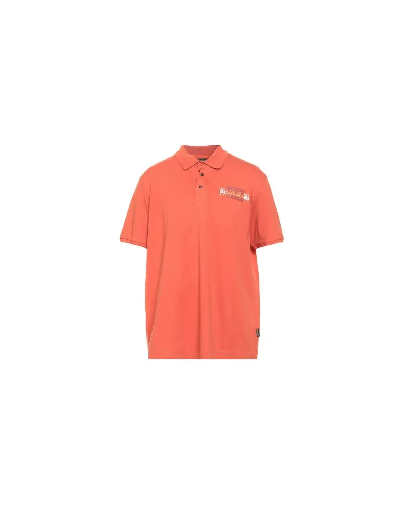 Napapijri TOPS - Poloshirtsauf YOOX.COM Rostrot