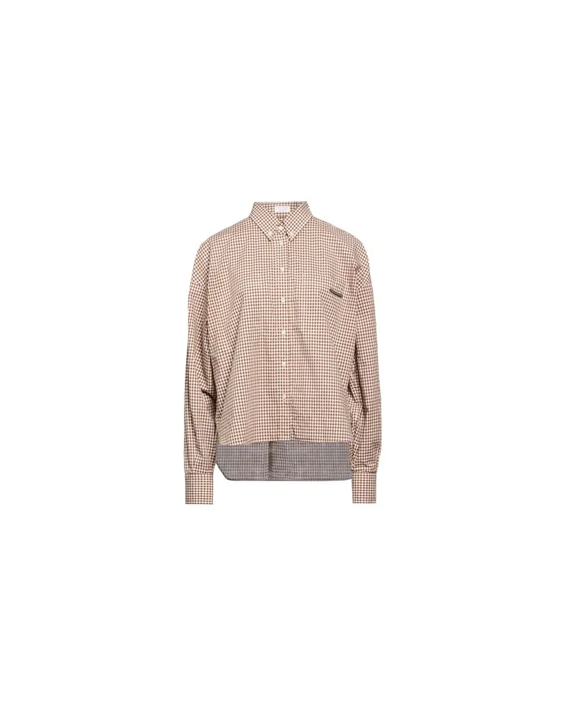 Brunello Cucinelli TOPS - Hemdenauf YOOX.COM Braun