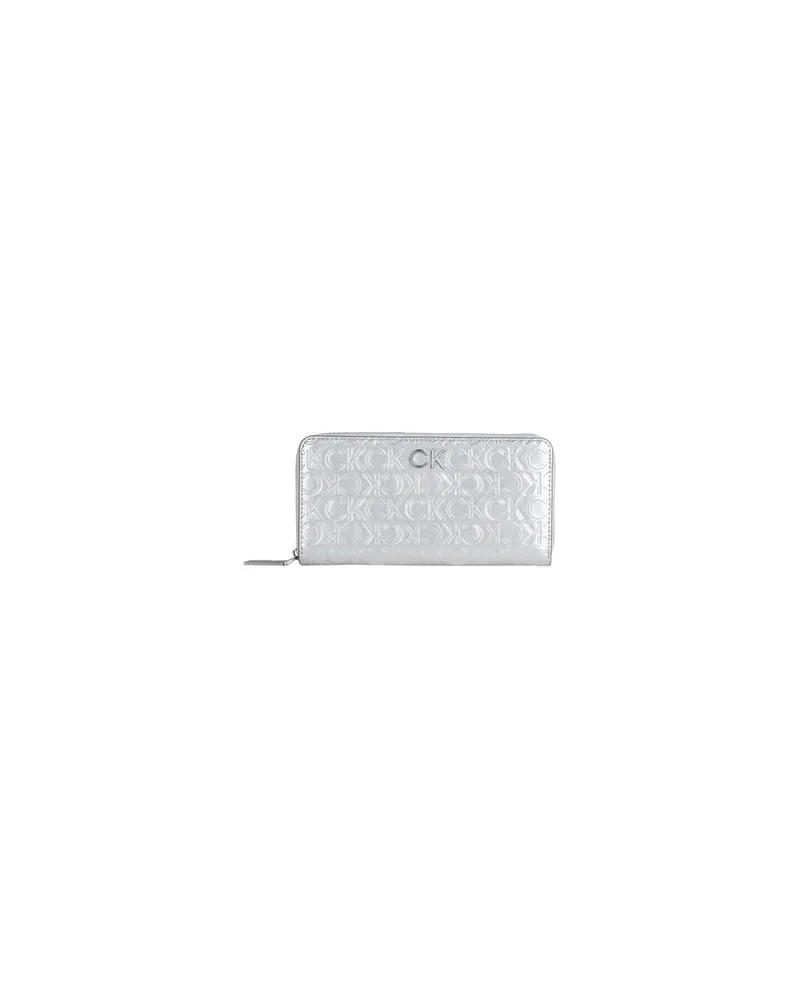 Calvin Klein Kleinlederwaren - Brieftaschenauf YOOX.COM Silber