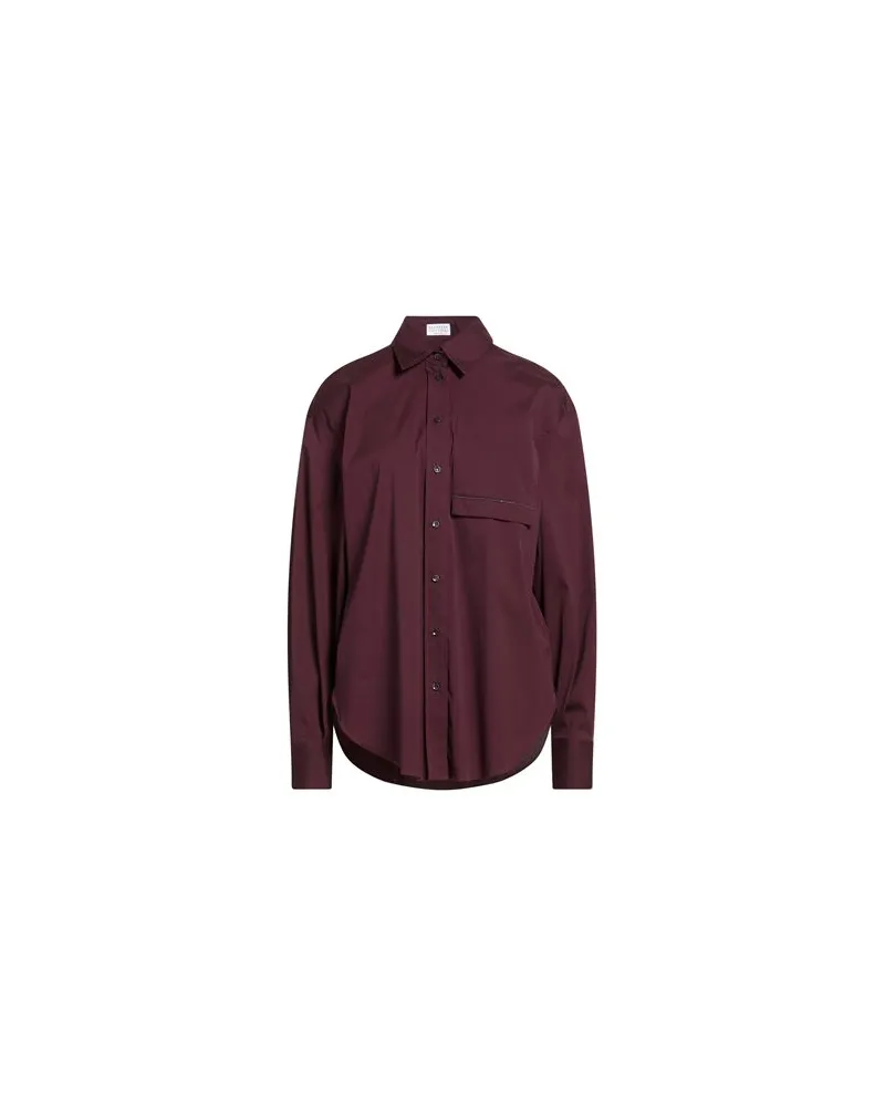 Brunello Cucinelli TOPS - Hemdenauf YOOX.COM Bordeaux