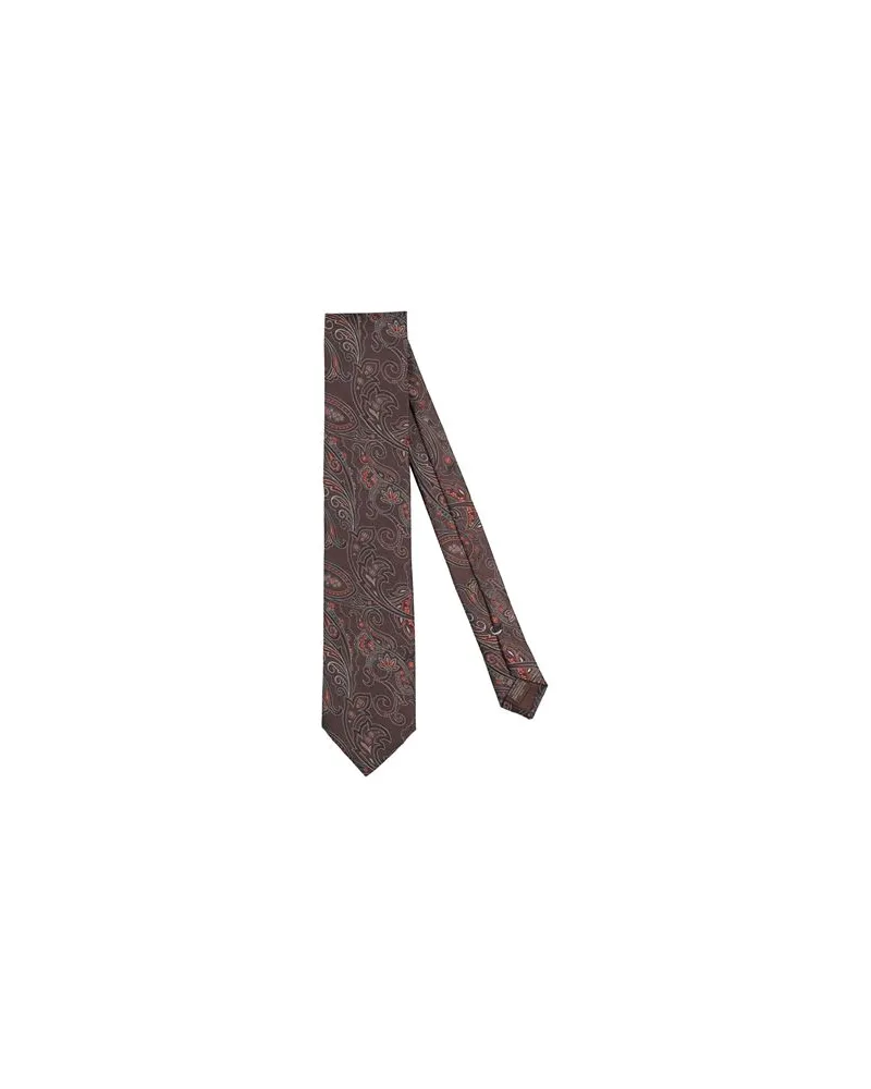 Canali ACCESSOIRES - Krawatten & Fliegenauf YOOX.COM Dunkelbraun