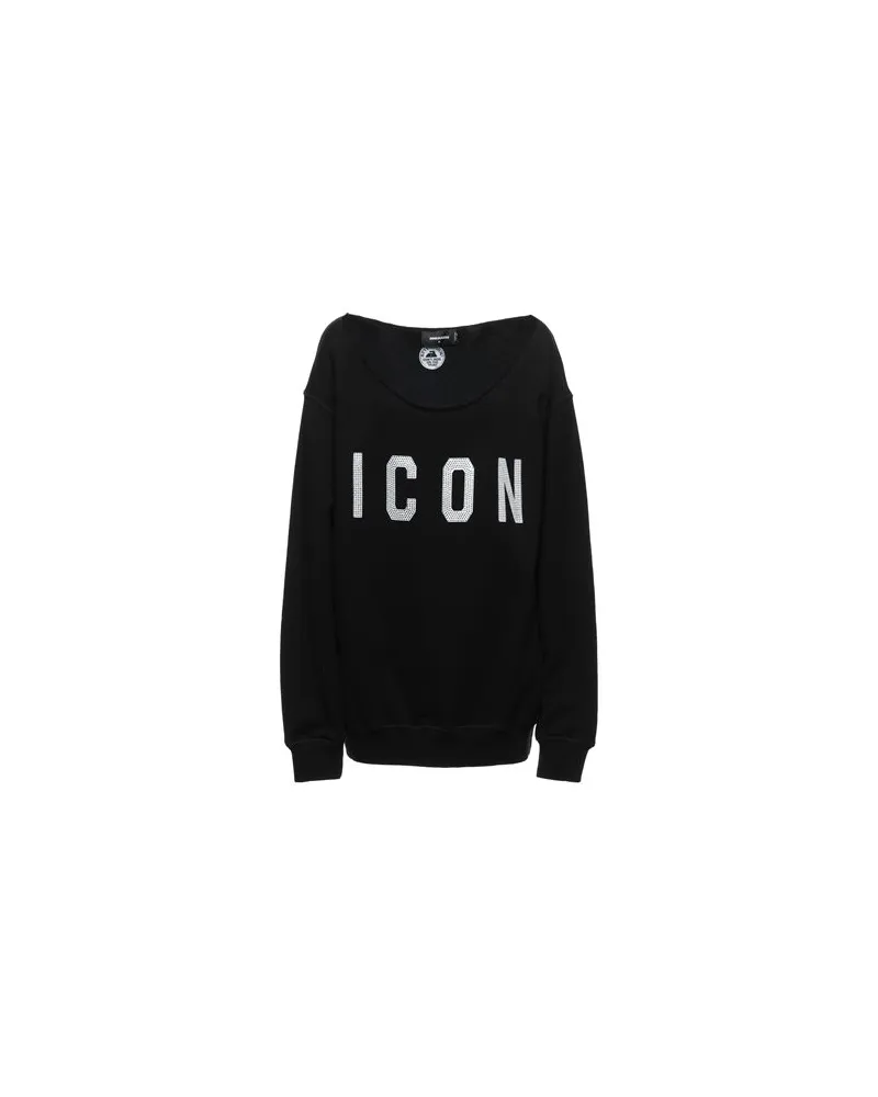 Dsquared2 TOPS - Sweatshirtsauf YOOX.COM Schwarz