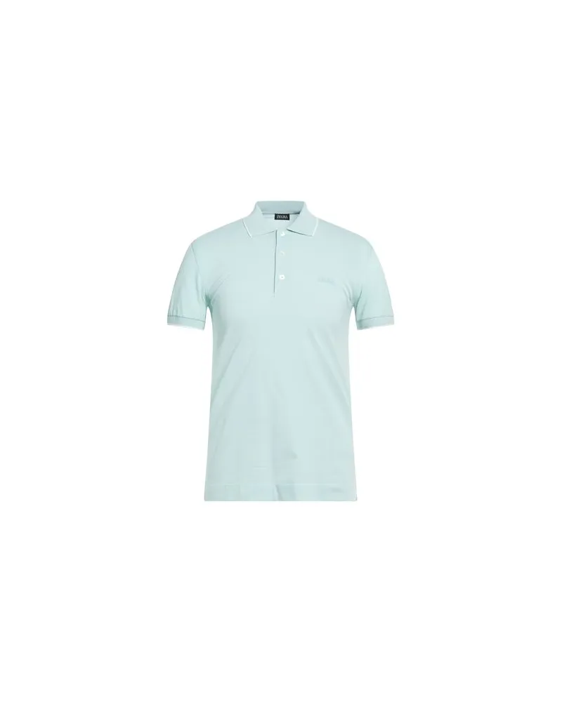 Ermenegildo Zegna TOPS - Poloshirtsauf YOOX.COM Himmelblau