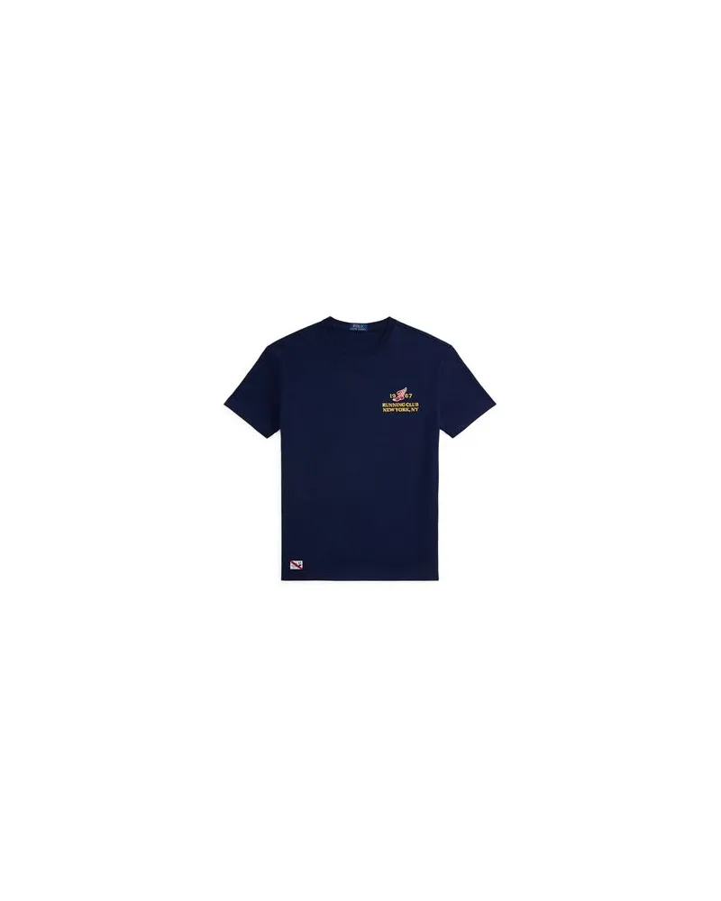 Ralph Lauren CLASSIC FIT HEAVYWEIGHT JERSEY T-SHIRT  - TOPS - T-shirtsauf YOOX.COM Marineblau