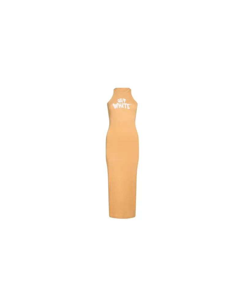 OFF-WHITE KLEIDER - Maxi-Kleiderauf YOOX.COM Pfirsich