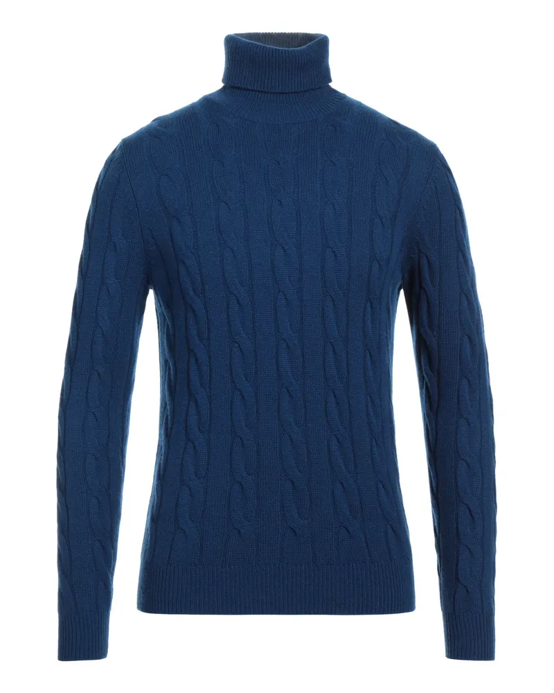 Malo Rollkragenpullover Blau