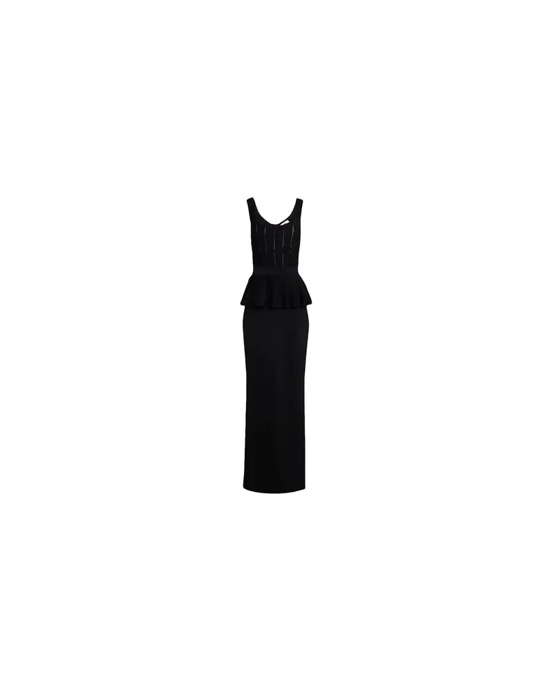 Elisabetta Franchi KLEIDER - Maxi-Kleiderauf YOOX.COM Schwarz